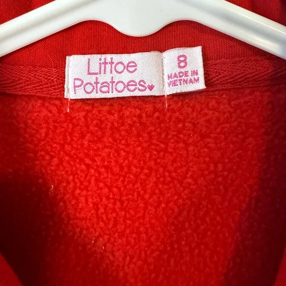 Red Double-Breasted Pea Coat size 8 youth girls - Picture 2 of 5